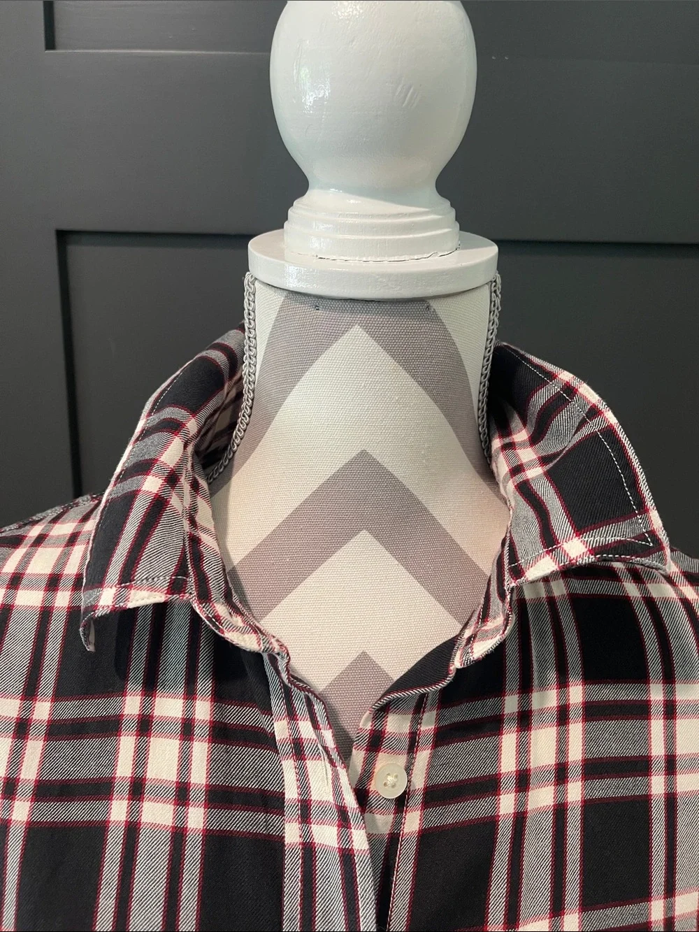 Ralph Lauren Plaid Preppy Cotton Button Down Shirt With Roll Tab Sleeve Size L - Picture 3 of 8